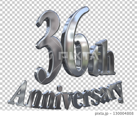 3DCG text "36th Anniversary/36th Anniversary Mark Sparkle" 130004808