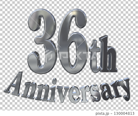 3DCG text "36th Anniversary/36th Anniversary Mark Sparkle" 130004813