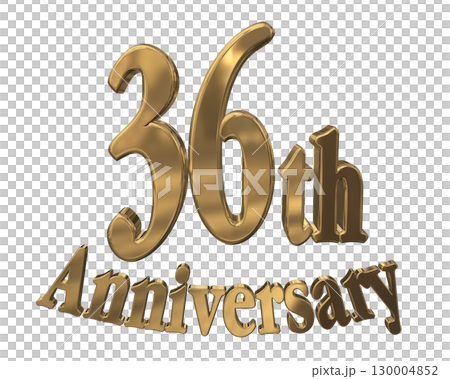 3DCG text "36th Anniversary/36th Anniversary Mark Sparkle" 130004852