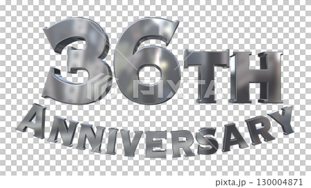 3DCG文字“36週年/36週年紀念馬克·斯帕克” 130004871