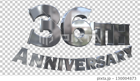 3DCG text "36th Anniversary/36th Anniversary Mark Sparkle" 130004873