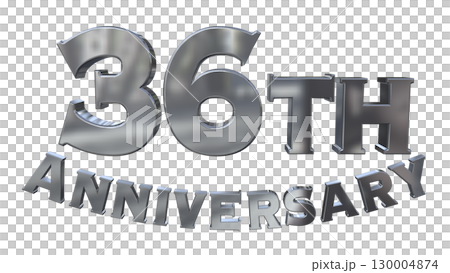 3DCG文字「36th Anniversary/36周年マークキラキラ」 3DCG文字「36th Anniversary/36周年マークキラキラ」 130004874