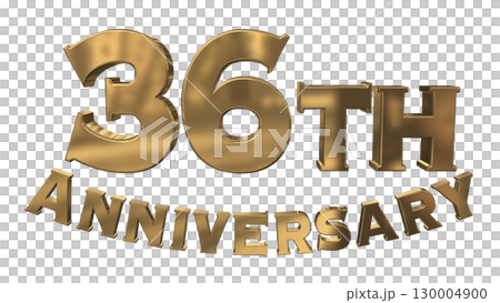 3DCG text "36th Anniversary/36th Anniversary Mark Sparkle" 3DCG text "36th Anniversary/36th Anniversary Mark Sparkle" 130004900