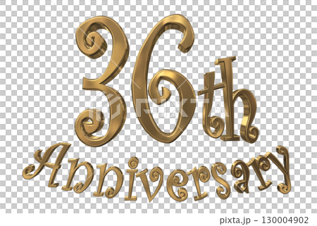 3DCG text "36th Anniversary/36th Anniversary Mark Sparkle" 3DCG text "36th Anniversary/36th Anniversary Mark Sparkle" 130004902