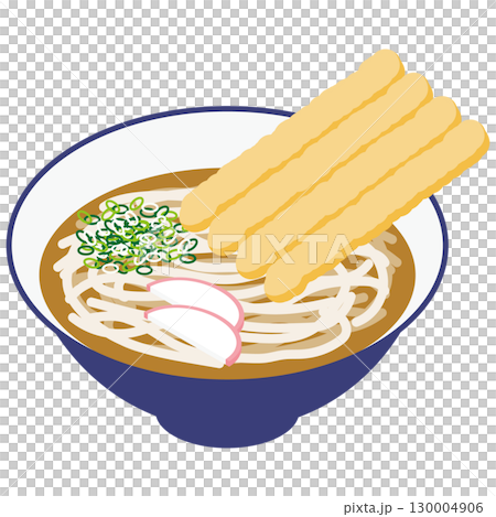 ごぼ天うどんのイラスト 130004906