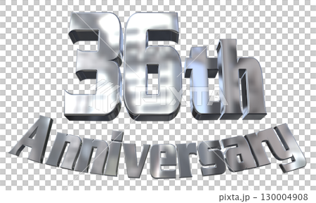 3DCG text "36th Anniversary/36th Anniversary Mark Sparkle" 130004908