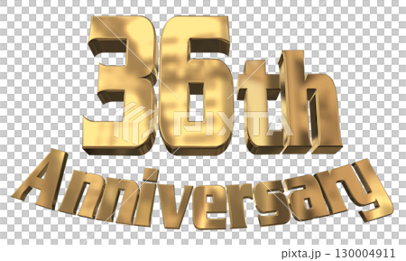 3DCG文字“36週年/36週年紀念馬克·斯帕克” 130004911