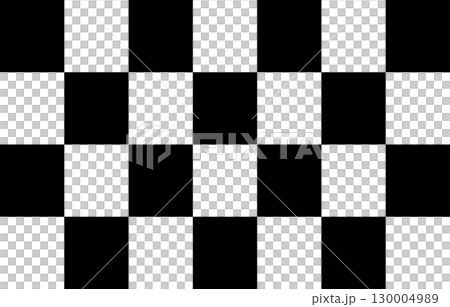 白黒の市松模様　28マス　7×4 130004989