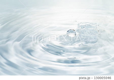 水面に落ちる水滴. 130005046