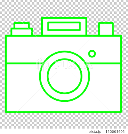 Transparent PNG illustration of a white camera drawn with green lines Transparent PNG illustration of a white camera drawn with green lines 130005603
