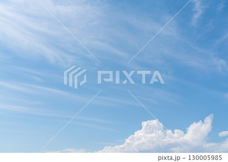夏の青空と白い雲（令和7年8月） 130005985