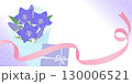敬老の日リンドウ花束のバナー背景_ベクターイラスト 130006521