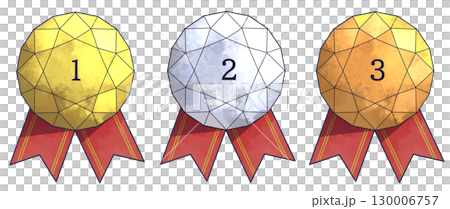 ランキングに使えるジルコンカットの宝石素材二つリボンセット 130006757