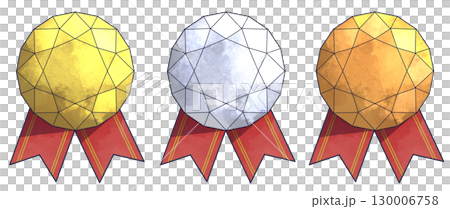 ランキングにも使えるジルコンカットの宝石素材二つリボンセット 130006758