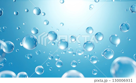 《AI画像》炭酸水の水中イメージ 130006931