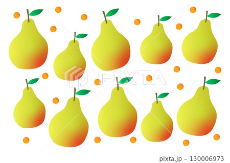 おしゃれな洋梨の背景イラスト おしゃれな洋梨の背景イラスト 130006973