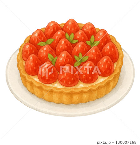 【タルト】イチゴのタルトのイラスト 130007169