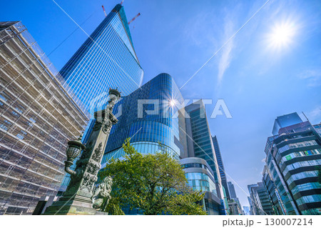 日本の東京都市景観8月21日。日本橋や日本橋一丁目の再開発事業などを望む。新時代に… 日本の東京都市景観8月21日。日本橋や日本橋一丁目の再開発事業などを望む。新時代に… 130007214