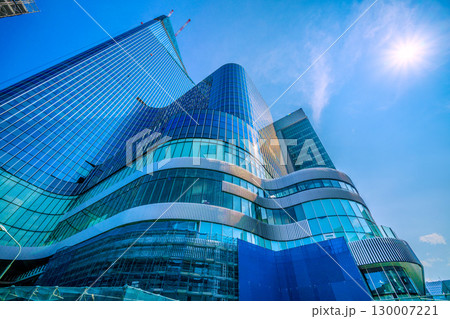 日本の東京都市景観8月21日。日本橋や日本橋一丁目の再開発事業などを望む。新時代に… 130007221