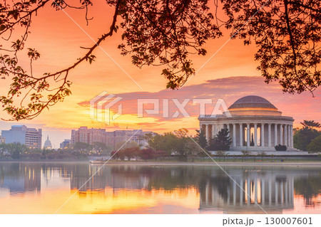 The Jefferson Memorial during the Cherry Blossom Festival in Washington, DC The Jefferson Memorial during the Cherry Blossom Festival in Washington, DC 130007601