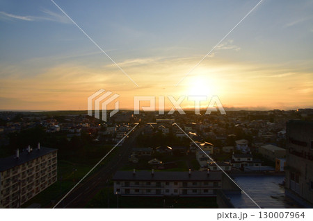 北海道根室市の朝風景(2023年) 130007964