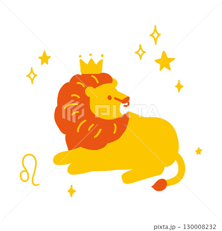 獅子座　イラスト 130008232