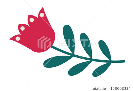 Red Tulip Mexican Folk Flower 130008334