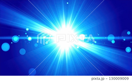 《AI画像》拡散する青い光 130009009