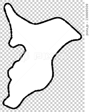 千葉縣的手繪隨意地圖插圖 130009509