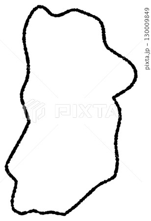 手描きのゆるい奈良県の地図イラスト 手描きのゆるい奈良県の地図イラスト 130009849