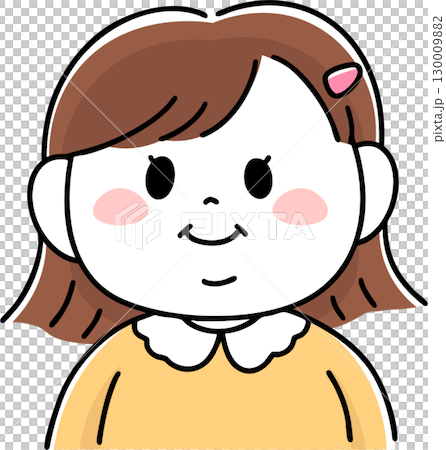 笑肥胖女孩上半身 130009882