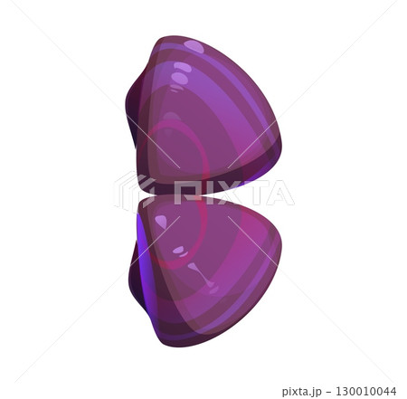 Cartoon underwater font sea shells letter B. Underwater wildlife animal English alphabet letter, sea nature isolated vector ABC font symbol or ocean life creature latin typeset element 130010044