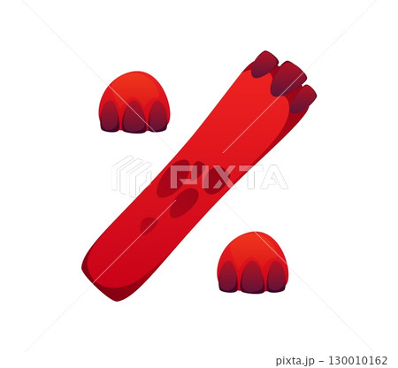 Fairy red dragon leg font punctuation percent symbol. English alphabet font special symbol, fairy dragon vector English type punctuation mark. Red reptile typeface element or kids ABC typeset sign Fairy red dragon leg font punctuation percent symbol. English alphabet font special symbol, fairy dragon vector English type punctuation mark. Red reptile typeface element or kids ABC typeset sign 130010162