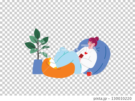 Woman in a room with shoes 130010220