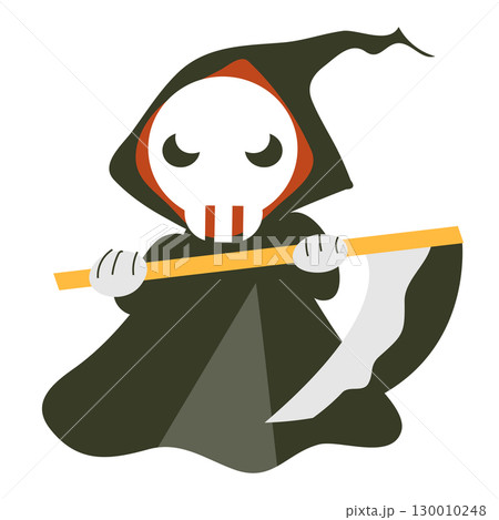 ハロウィンのかわいい死神のキャラクター ハロウィンのかわいい死神のキャラクター 130010248