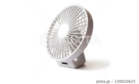 A white fan with a white cord A white fan with a white cord 130010625