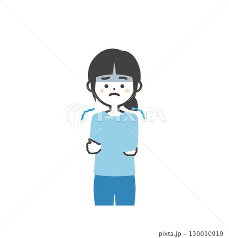 震える女の子イラスト 震える女の子イラスト 130010919
