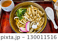 上から撮影したうどん 130011516