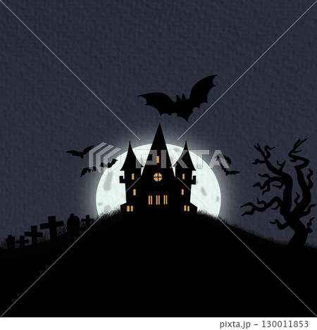 Halloween poster design vector with eps format file.	 130011853