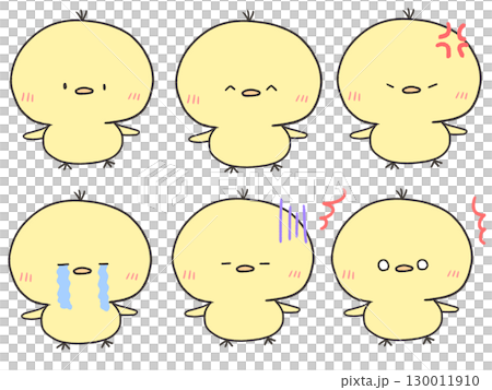6 個小小雞面部表情 130011910