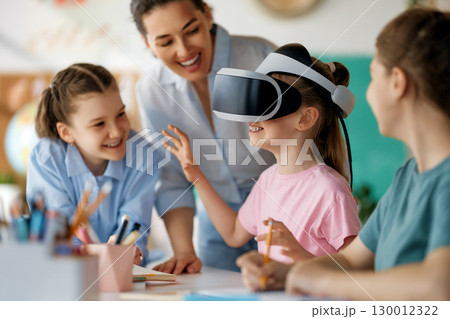 Children are learning in the class Children are learning in the class 130012322