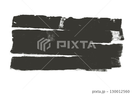 Ink roller brush streak texture. Grunge paint stripes print. Brayer black merged lines. Thick rectangle stamps set. Chalk wide underlines. Vector smear label banner background. Ruined brayer elements Ink roller brush streak texture. Grunge paint stripes print. Brayer black merged lines. Thick rectangle stamps set. Chalk wide underlines. Vector smear label banner background. Ruined brayer elements 130012560