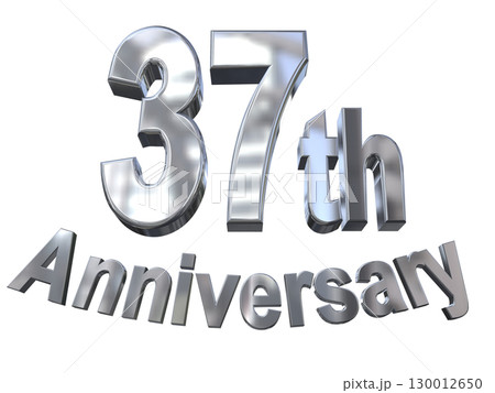 3DCG文字「37th Anniversary/37周年マークキラキラ」 130012650