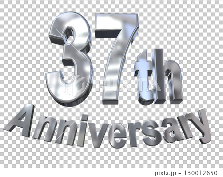 3DCG text "37th Anniversary/37th Anniversary Mark Sparkle" 130012650