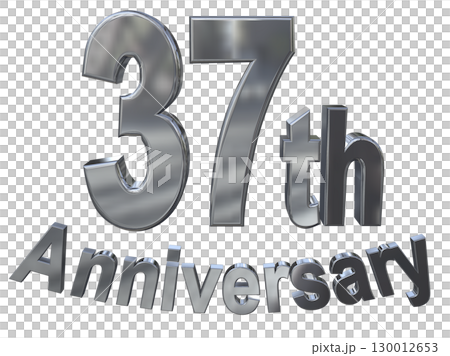 3DCG文字「37th Anniversary/37周年マークキラキラ」 3DCG文字「37th Anniversary/37周年マークキラキラ」 130012653