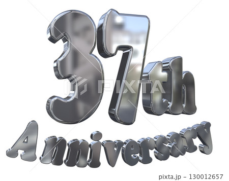 3DCG文字「37th Anniversary/37周年マークキラキラ」 130012657