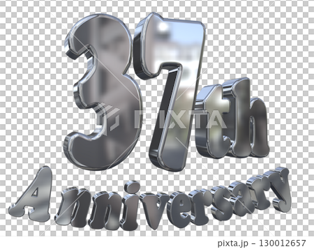 3DCG文字「37th Anniversary/37周年マークキラキラ」 130012657