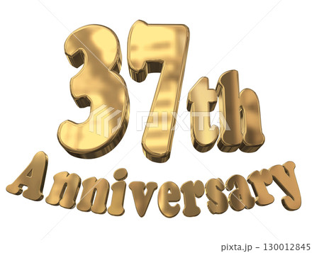 3DCG文字「37th Anniversary/37周年マークキラキラ」 130012845