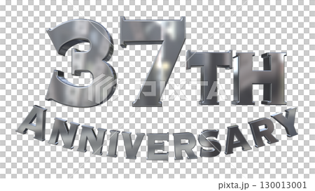 3DCG文字「37th Anniversary/37周年マークキラキラ」 3DCG文字「37th Anniversary/37周年マークキラキラ」 130013001
