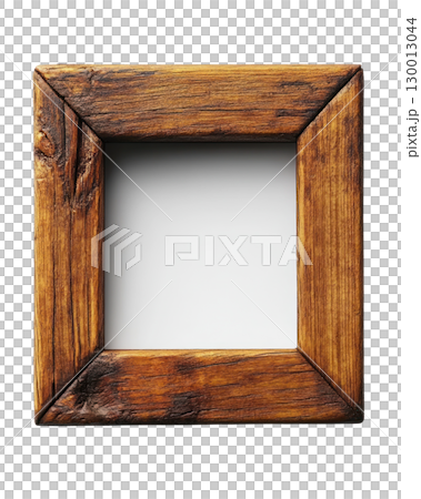 Rustic wooden frame designed for displaying artwork or photos in a cozy setting 130013044